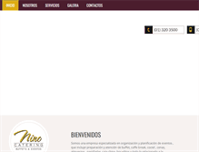 Tablet Screenshot of ninocatering.com
